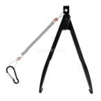  рыба body зажим держатель управление рыбалка gripper плоскогубцы с ремешком . предотвращение скольжения руль все 2 цвет - черный 