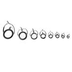 8点 ロッドガイド 釣り竿 アイリング セラミック 二本脚 釣り糸 防摩耗