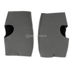 保暖 2mmネオプレン カヤック パームプロテクター 手袋 ウォータースキー マリン ヨット カヌー セーリング用 全4色 - グレー, L