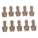 3 деталь код Brown поэтому. 10 шт. пластик молния съемник end блокировка Zip тянуть end 