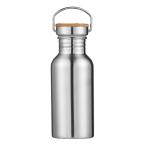 ステンレス鋼のスポーツウォーターボトルサイクリングハイキングフラスコ竹ふた500 ML