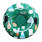 47インチの雪のチューブ.厚い材料インフレータブル雪そり子供と大人のため耐久性そりチューブ特大ヘビーデューティインフレータブルスノーチューブ