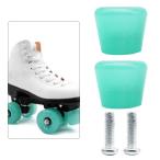 2x роликовые коньки ролик тормоз блок предотвращение скольжения безопасность стопор желе зеленый 