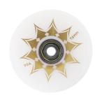  in линия ролик skate колесо закрытый наружный скутер для багаж колесо тренировка белый золотой цвет 