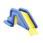  детский надувной Water Slide обратная сторона двор. развлечение место оптимальный . универсальный аксессуары темно-голубой 