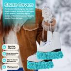  конькобежный спорт лезвие покрытие 2 шт портативный фигурное катание тренировка тренировка для зеленый S