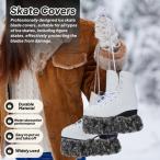  конькобежный спорт лезвие покрытие 2 шт. комплект портативный фигурное катание тренировка для серый M