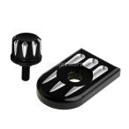 ハーレー・スポーツスター883 1200用 シート ボルト 取り付け ノブ カバー タブ スクリュー ブラック 品質保証