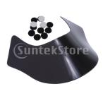 ハーレースポーツスターソフテイルブラックのリップフロントガラスシールド