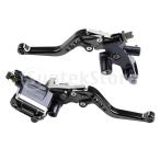 ユニバーサルバイク油圧ブレーキレバーマスターシリンダーレバー7/8インチ22mmボア.に適用スクーター.ATV.クワッド.簡単取り付け.ブラック