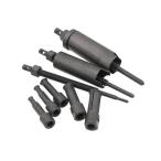 8 個ホイールハブアクスルプーラーセットベアリングエクストラクターベアリング取り外しベアリング分解ホイールベアリングプーラーセット炭素鋼スプ