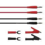 クランプ 6mm  Uタイプ 品質保証 4mm バナナ→バナナプラグ テストリード キット ワニ口クリップ