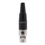  сплав 50x10x10mm черный серебряный Mini 3 булавка XLR женский кабель коннектор Pro Mike . соответствует 