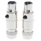  Mike . подходящий 2 шт XLR 3 булавка женский Mike микрофонный кабель адаптер XLR женский штекер 