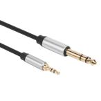  гитара мобильный телефон динамик для 3.5mm~6.35mm аудио кабель наушники адаптор 0.3m
