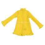 7カラー選ぶ ドール服 12インチドール人形に適用 長袖ジャンパー ドレストップ アクセサリー - イエロー