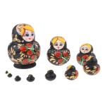 Yahoo! Yahoo!ショッピング(ヤフー ショッピング)高品質 マトリョーシカ ロシア人形 伝統 木製 人形 かわいい 雑貨 飾り 贈り物 手塗り おもちゃ 10層 5カラー - #3