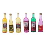 Yahoo! Yahoo!ショッピング(ヤフー ショッピング)6本セット ミニチュア ワインボトルモデル ドールハウス 食品アクセサリー