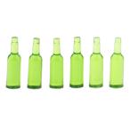 1:12スケール ドールハウス キッチン ミニドリンク ワイン ジュースボトル 全5色 - 緑