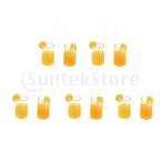 全3カラー オレンジジュースカップ ミニチュアカップ 1/12ドールハウス 飾り用 10個入り - オレンジ