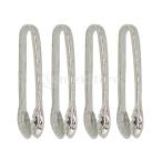 4個 1/12スケール メタル製 トング フードクリップ 調理器具 ドールハウス家具