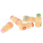 1/12ドールハウスミニチュアソフトドリンクヨーグルトボトルモデルおもちゃの装飾5個