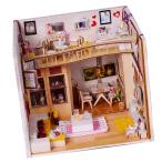 ミニチュア DIYドールハウス家具 1/24スケール 人形の家 家具 ベッドルームモデル