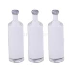 Yahoo! Yahoo!ショッピング(ヤフー ショッピング)FLAMEER 3点入り ミニチュア装飾 家具 1/12ドールハウス ワインボトル 白酒瓶模型 透明