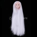 Yahoo! Yahoo!ショッピング(ヤフー ショッピング)4色選択 1/6女性Bjd人形用 ヘッドスカルプト 長い髪かつら - #1