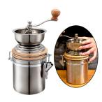手動コーヒーグラインダー調整可能な設定、金属バリミル、ステンレス鋼、コーヒー豆グラインダーaeropressのため、エスプレッソ、フレンチプ