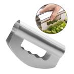 保護カバー付きサラダナイフチョッパーダブルブレードチョッピングナイフミンチナイフ家庭用およびレストラン用ウォッシャブルツール