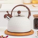 エナメルホイッスルティーケトル、家庭用ステンレス鋼凹型ティーポット