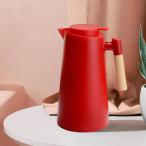 ウォーターウォーマーフレンズギフト用断熱ケトル1Lジャグウッドハンドルレッド