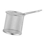 揚げ鍋アクセサリーポータブルサービングバスケット調理麺用揚げ物 1.8L フライバスケット