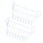 2個 冷凍庫収納バスケット 冷蔵庫用ビン アパート ファームハウス ボトル用 39cmx20cmx20cm