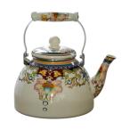  Vintage эмаль чай чайник, руль имеется 4L teapot Home кухня для друг стиль B