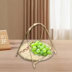  бамбук плетеный корзина портативный снэки хлеб корзина кемпинг party ресторан стиль D