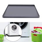 シリコン製ドリップトレイ 冷蔵庫下用 防水 食器洗い機対応 ミニ冷蔵庫用マット グレー 68.5x68.5x2cm