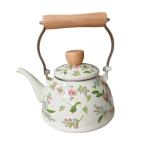  цветочный принт эмаль чай чайник вода чайник оборудование орнамент teapot 1.4L фарфор teapot кофейник кухня для бытового использования ресторан для 