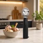 加熱式アイスクリームスクープ ユニークな充電式 デザートショップ 家庭用 カフェ用 ブラック
