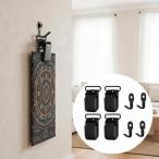 4 штук входит гобелен вешалка зажим стеганый вешалка wall искусство черный Home украшение ковер искусство стеганый предотвращение скольжения новое здание праздник .wo