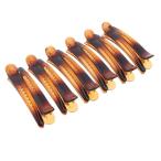 12pcsプラスチック製のアヒルビルティースは、ヘアクリップノンススリップヘアピンアクセサリー02を弓