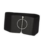 ファッション伸縮性ウエストベルトワイドシンチベルトコルセットレースアップパーティーコスチュームスタイルC