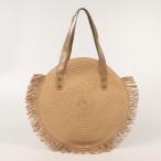 レディース 丸型ストローバッグ トート 編み込み ハンドバッグ ハンドメイド ワンショルダーバッグ 夏休み