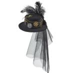  гонки вуаль пар punk шелк шляпа готический Vintage headgear головная повязка элемент .. fancy платье костюм сопутствующие предметы 