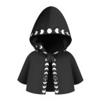  Halloween манто костюмированная игра накидка . женщина обтекатель шляпа фотография реквизит средний . с капюшоном . манто черный 