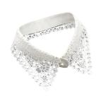  женщина фальшивый. ошейник удален возможный фальшивый половина рубашка. воротник одежда аксессуары белый 