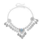  женщина ювелирные изделия цепь to Len ti этнический цепь Berry Dance Night kla Brave party головной убор серебряный 