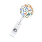  стиль A складывание тип значок держатель медсестра складывание тип значок держатель цветочный принт дизайн 