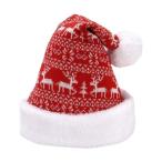  Рождество шляпа вязаная шапка зима легкий нежный удобный pompon имеется вязаная шапка красный белый северный олень 